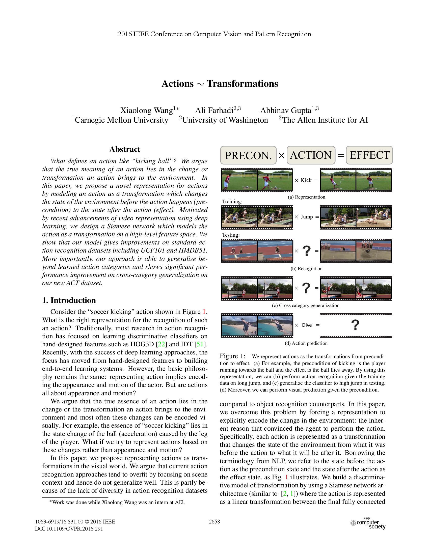 Actions ~ Transformations